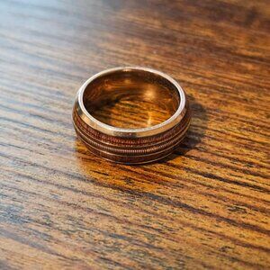 Double Wood Grain Ring Size 11